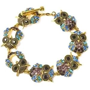 BEAUTIFUL.. MulitColor Owl Braclet adjustable size new